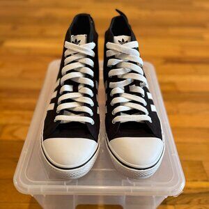 Adidas Jeremy Scott Nizza "Jagged" Black and White (2012), Size 12.5 US